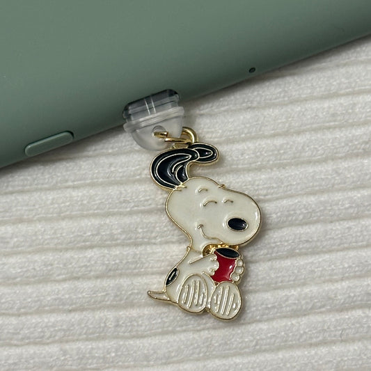Coffee Snoopy Charm