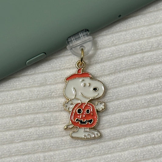 Pumpkin Snoopy Charm