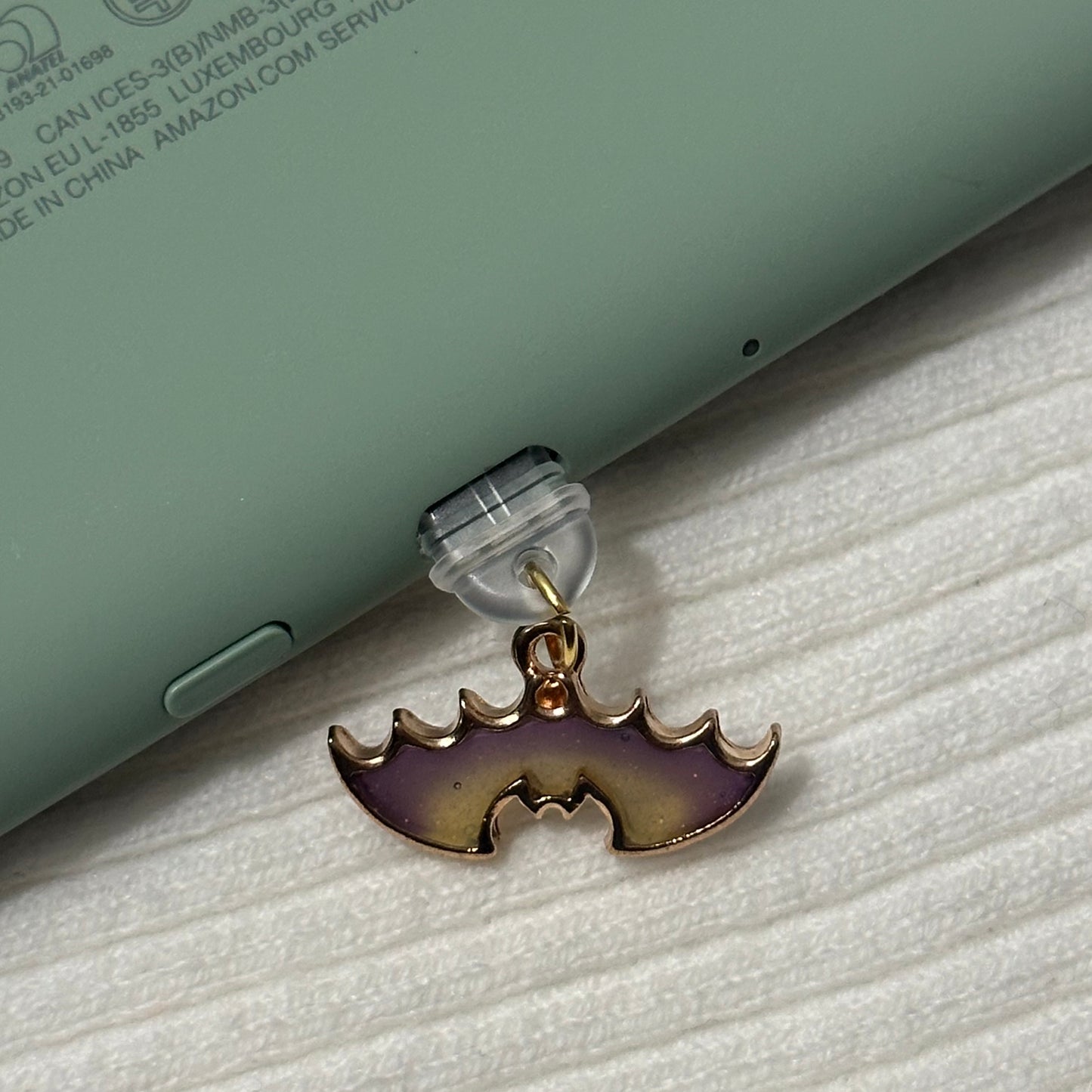 Purple/Yellow Bat Charm
