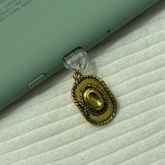 Gold Hat Charm
