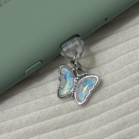 Opal Butterfly Charm