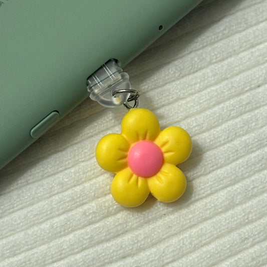 Yellow/Pink Flower Charm