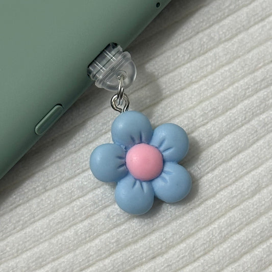 Blue/Pink Flower Charm