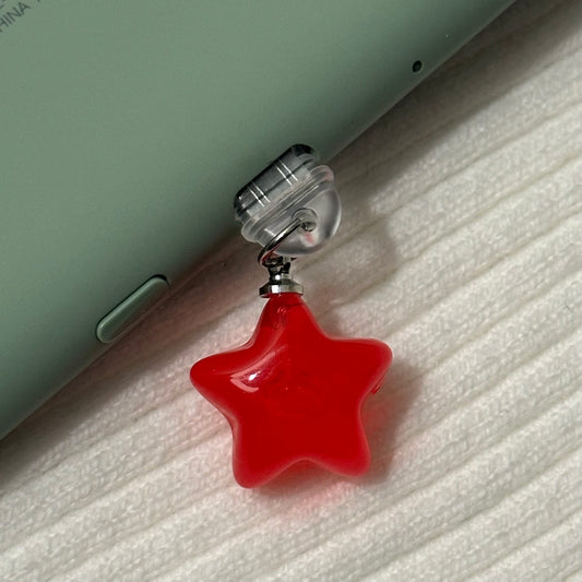 Jelly Red Star Charm