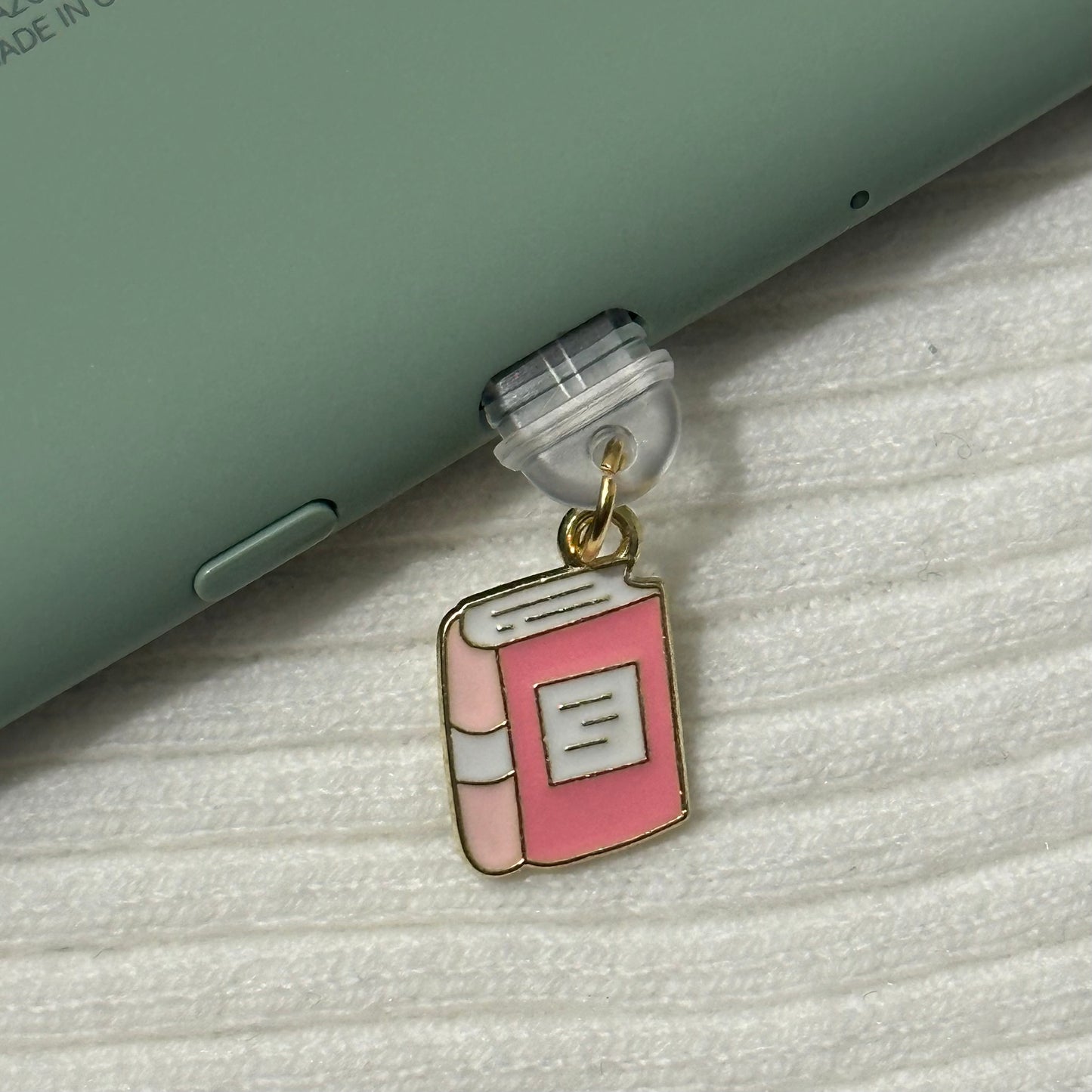Pink Book Charm