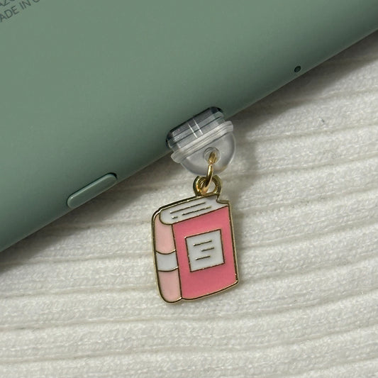 Pink Book Charm