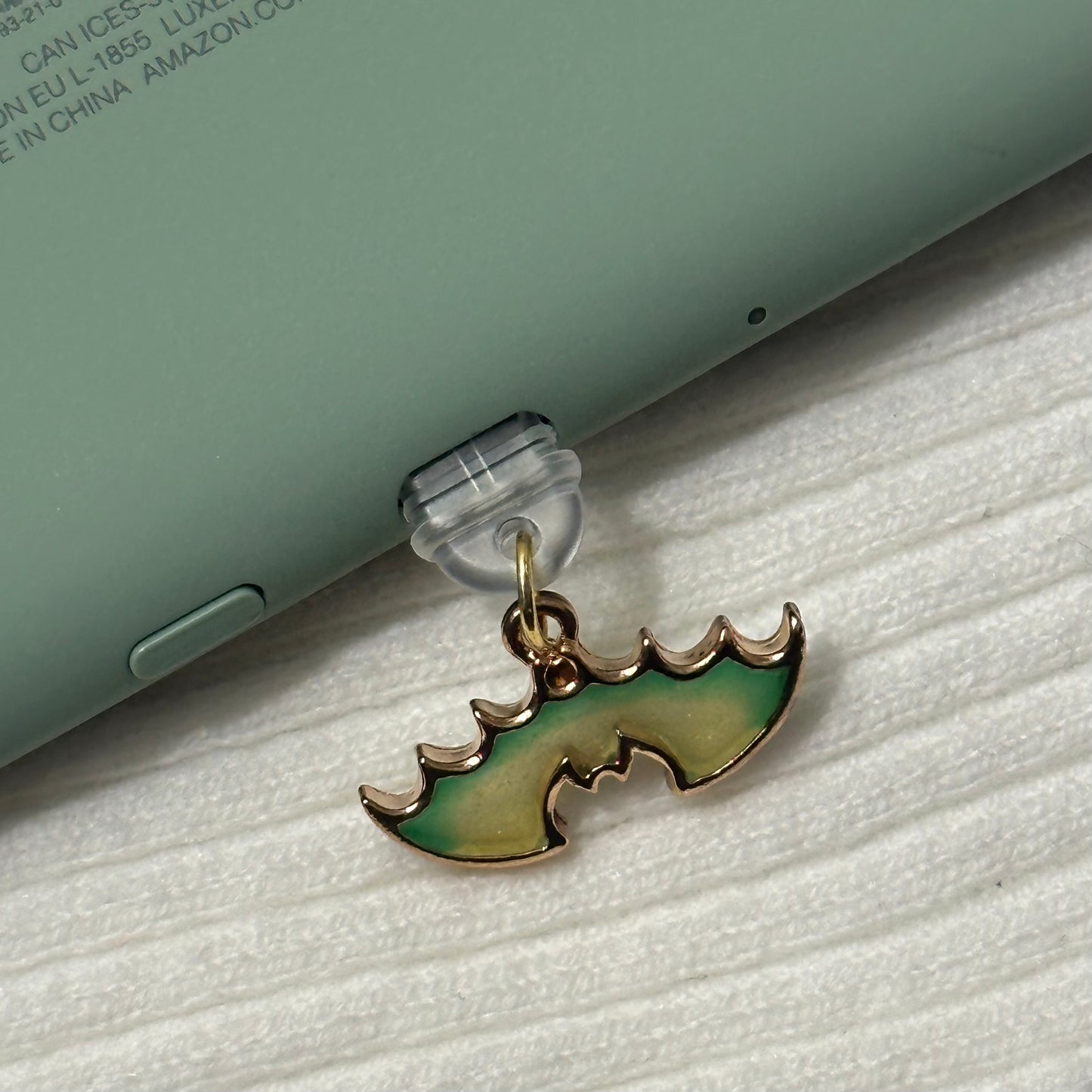 Green/Yellow Bat Charm