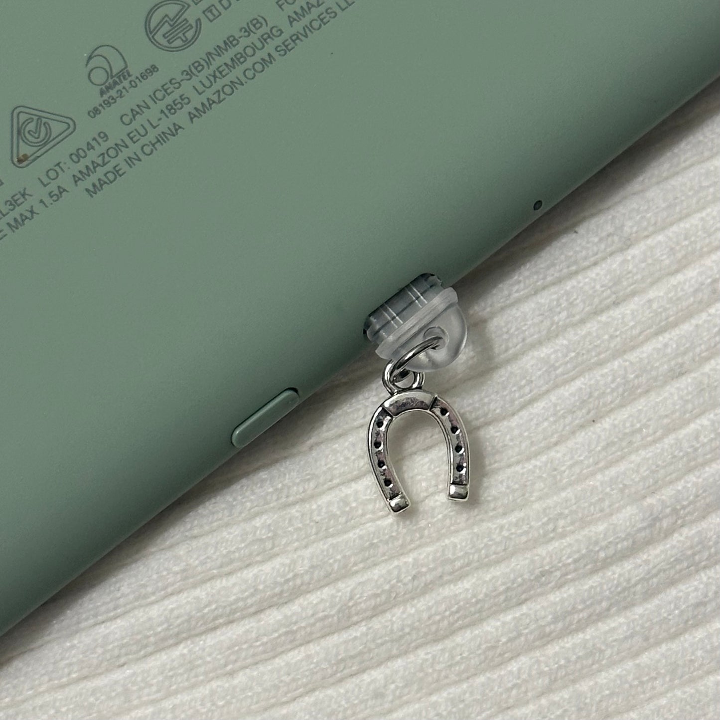 Silver Horseshoe Charm