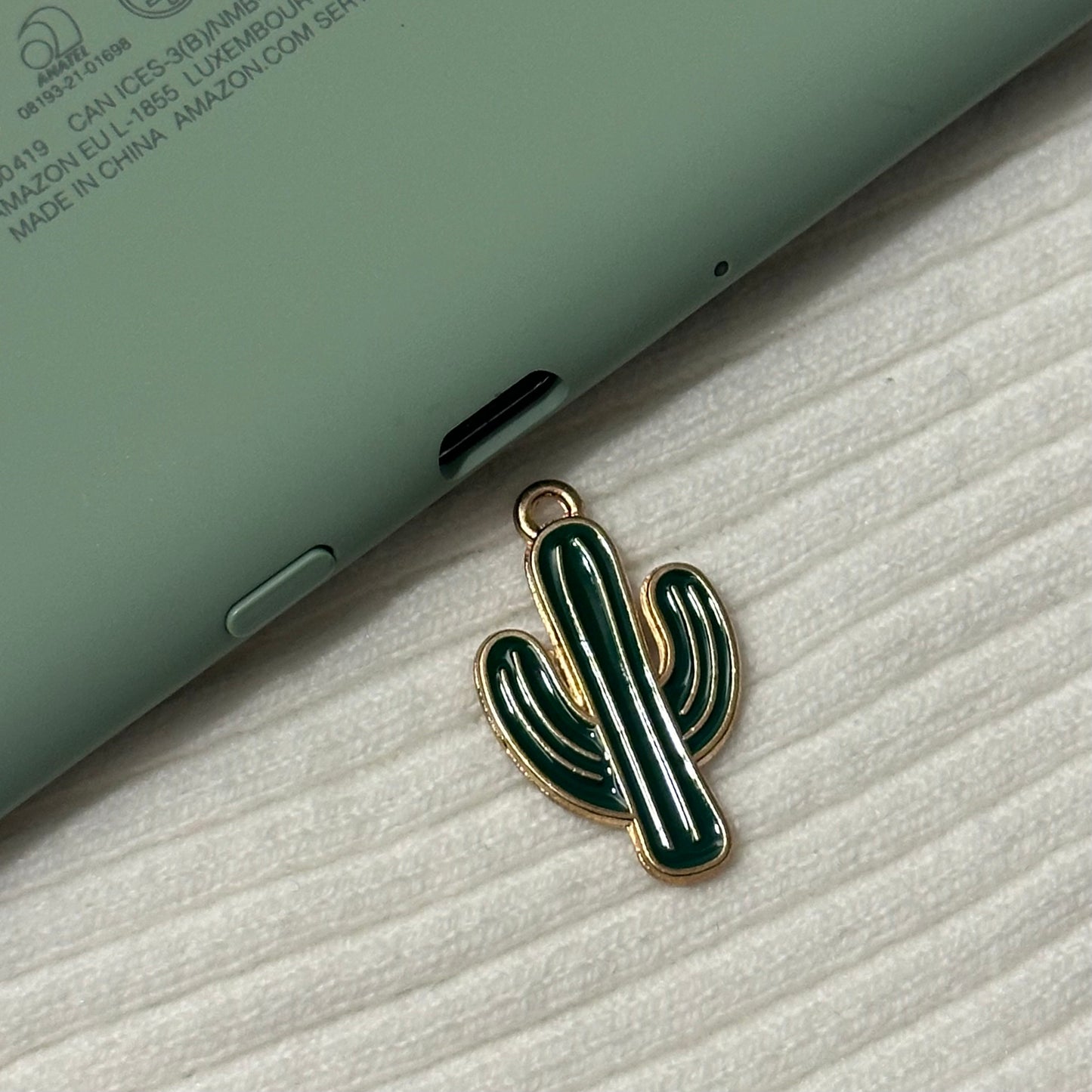 Emerald Cacti Charm