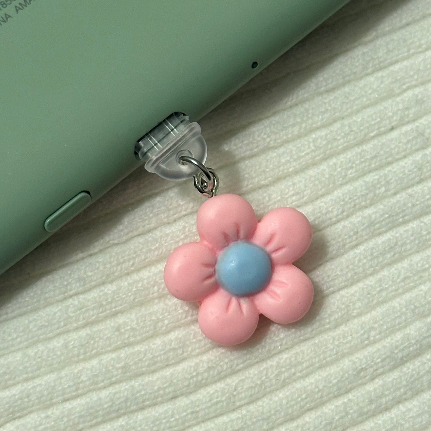 Pink/Blue Flower Charm
