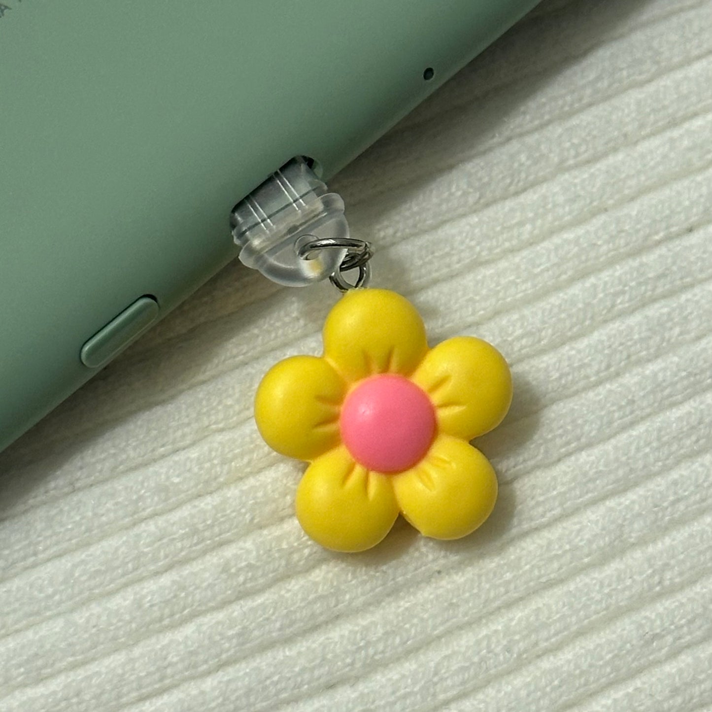 Yellow/Pink Flower Charm